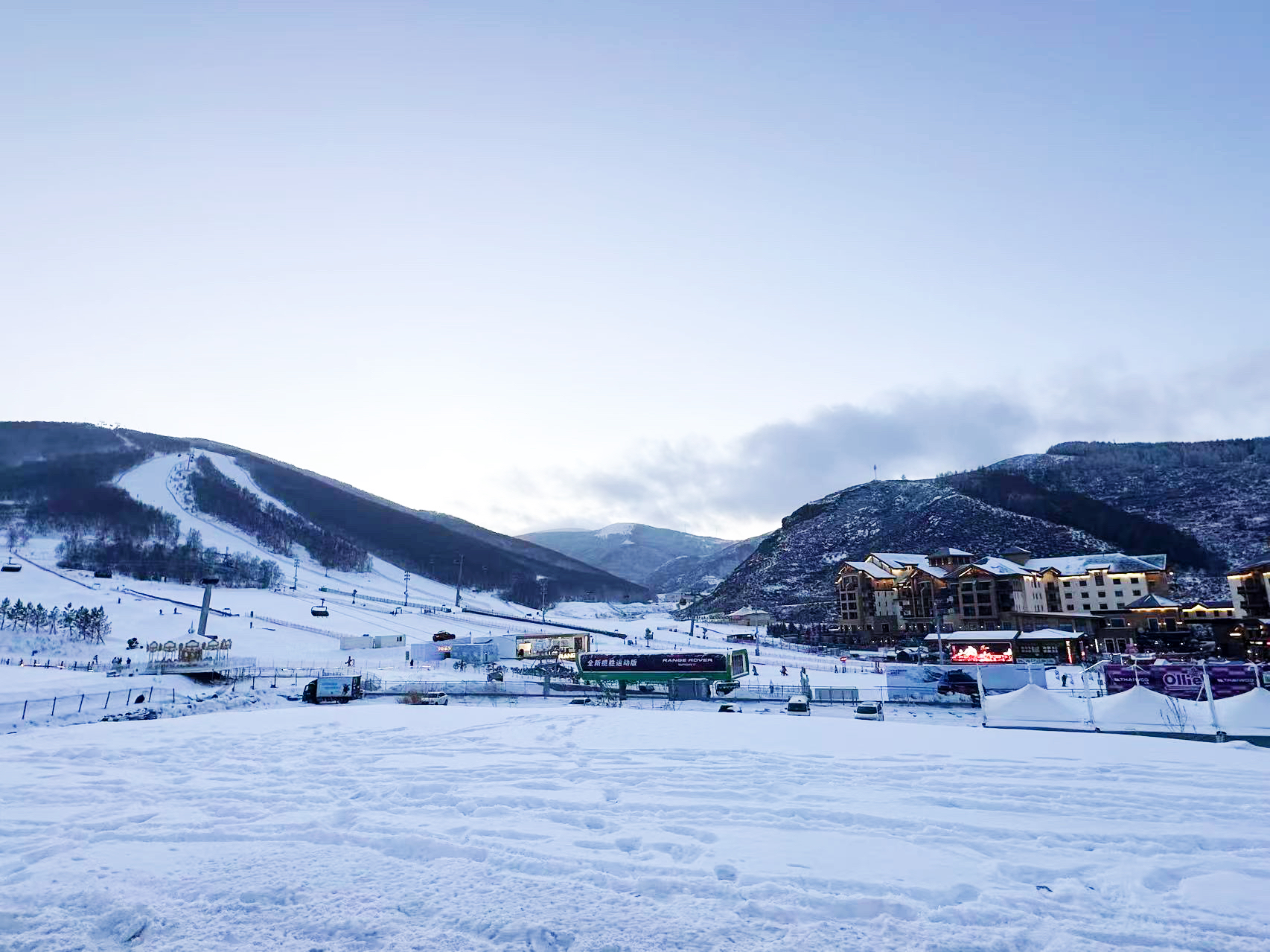 河北張家口某滑雪場(chǎng)。受訪者供圖