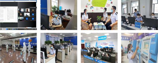 圖為各地稅務部門統(tǒng)籌部署確保工作不打烊。